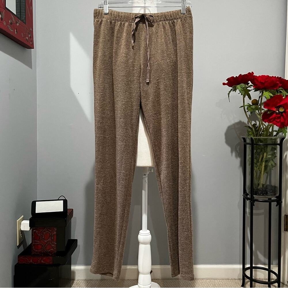 NEW Natori x Nordstrom Loose Fit Knit Drawstring Lounge Pants Beach Sand M NWOT